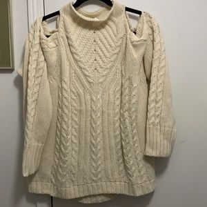Venus Cold Shoulder Knit Sweater